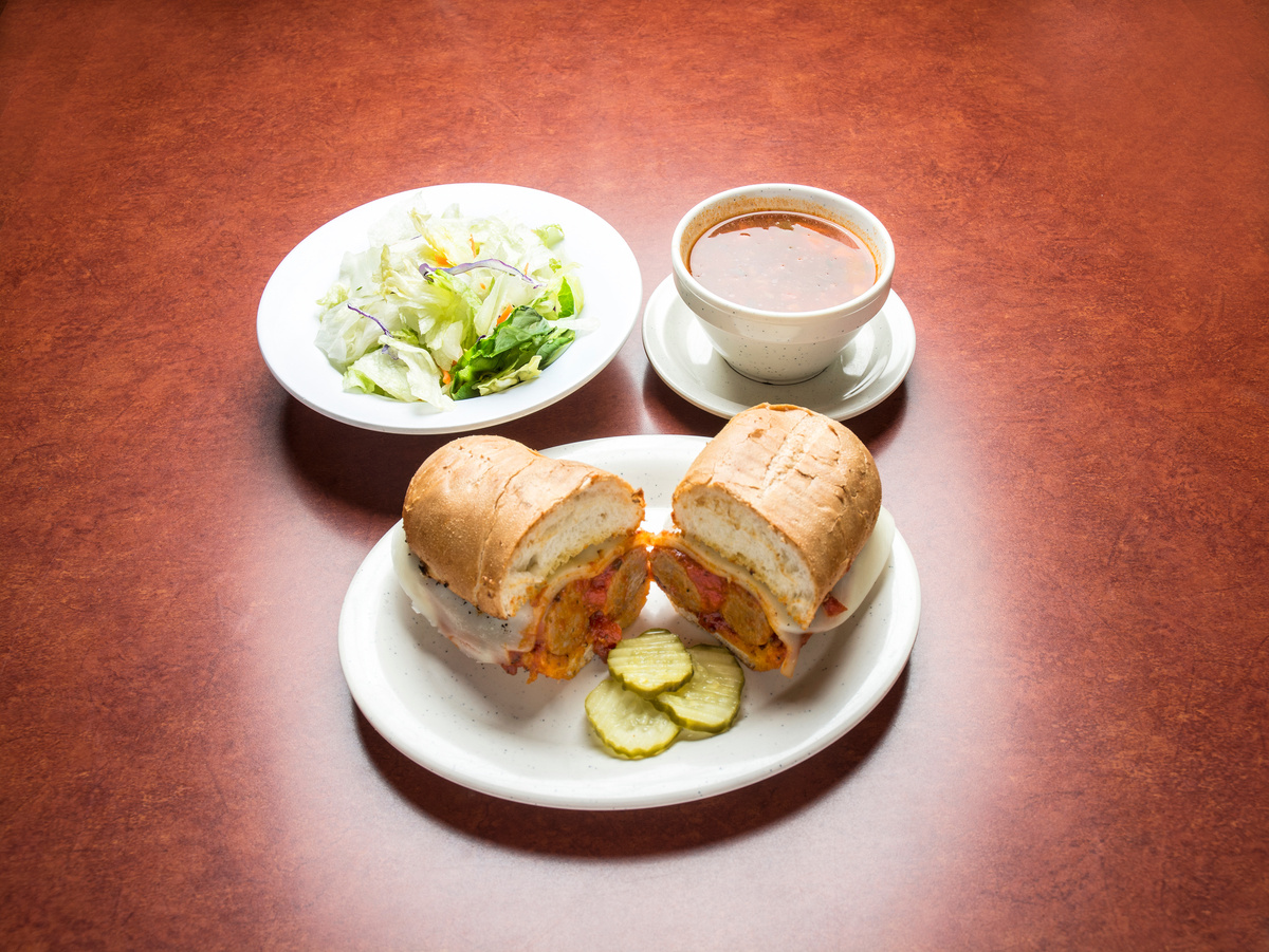 Italian Combo Sub And Sakad Soup Meal